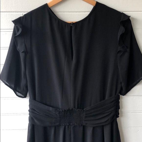 MAX STUDIO- Black Chiffon Dress - Picture 3 of 5